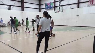 Thug attacks someone during basketball game