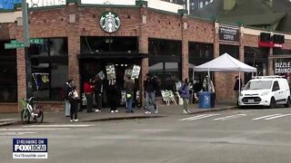 Starbucks protesters FA and FO