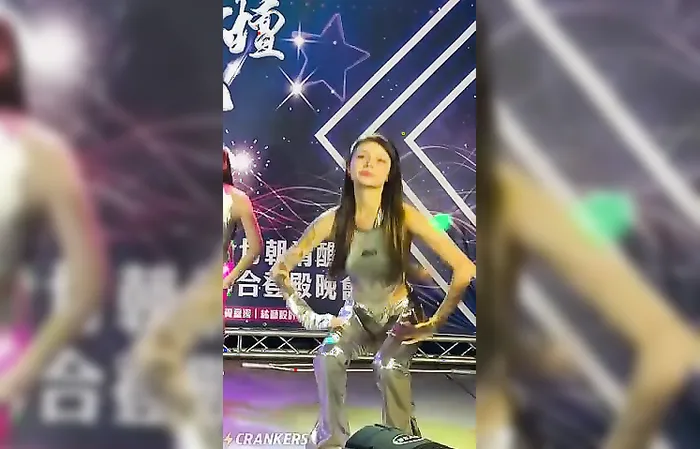 Shiny silver outfit