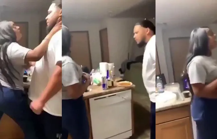 He put her face first into the oven
