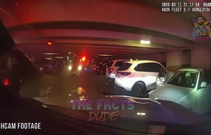 Welp, here's Jasmine Crockett's security guard getting blasted by police