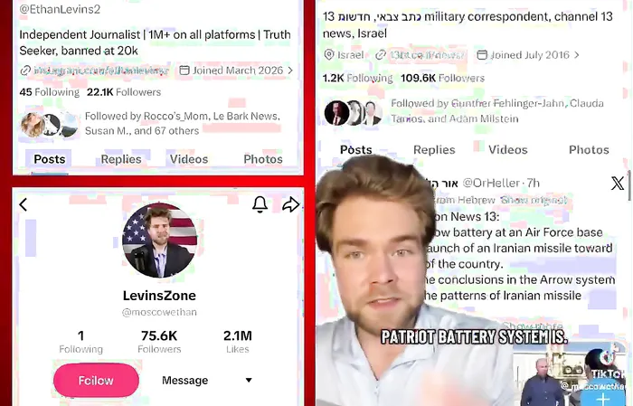 US based TikToker Ethan Levins allegedly gave out coordinates to US Patriot Defense systems
