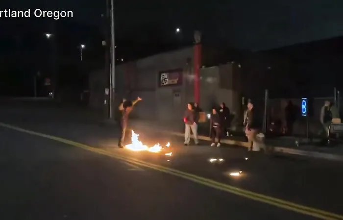 Anti-ICE rioter lit himself on fire by accident