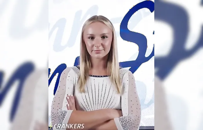 Penn State gymnastics with a 9.8