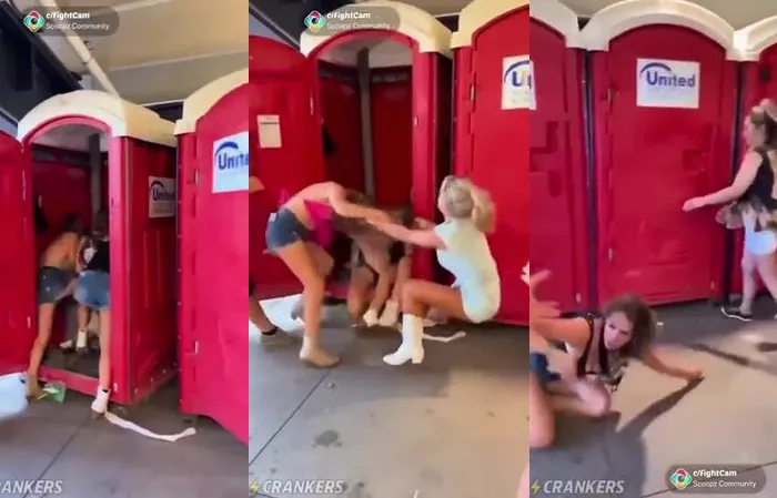 Chick FIGHTS TWO GIRLS who were attacking her mom