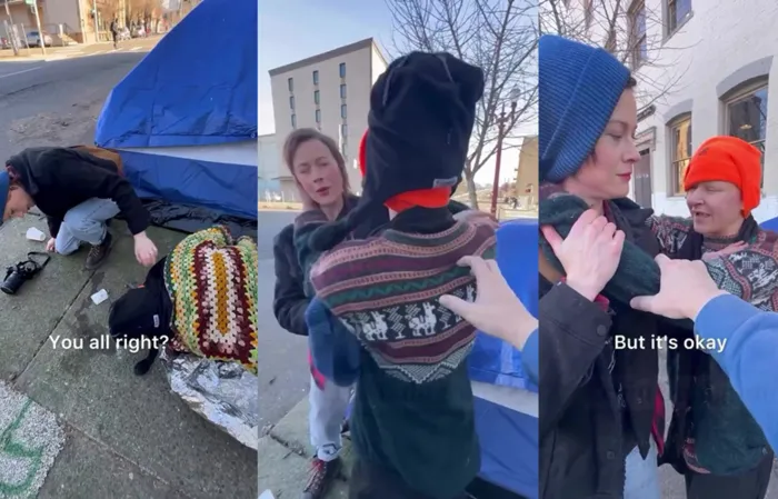Liberal loon exploiting homeless people for "LIKES" just FOUND OUT