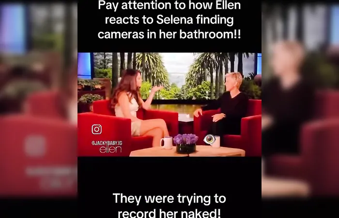 Selena Gomez caught Ellen Degeneres putting cameras in the bathroom