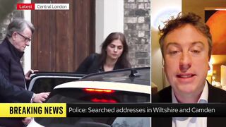 Former UK ambassador, Peter Mandelson, gets ready for his MUGSHOT