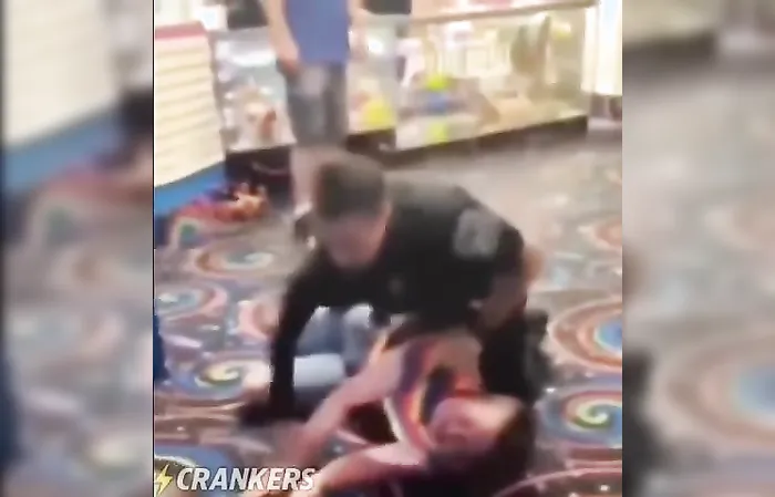 They/Them gets BODY-SLAMMED after assaulting a police officer