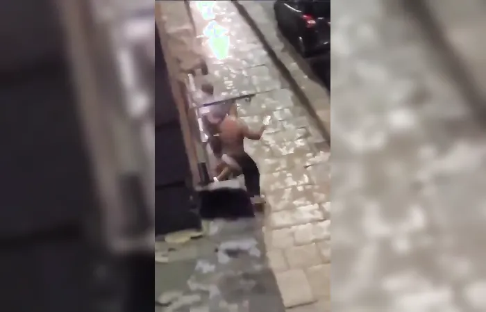Guy smashes cars with machete in England, finds out the hard way