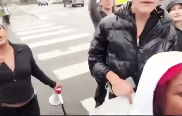 Lunatic leftist throws a punch, then cops show up and it's LIGHTS OUT