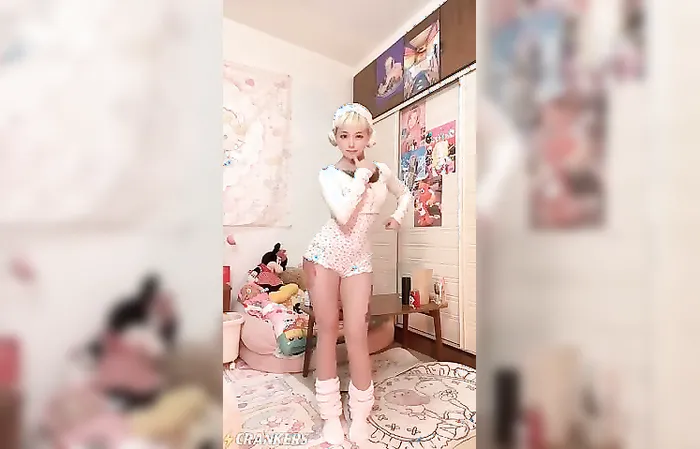 Robot doll doing some sort of dance