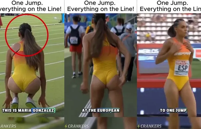 Triple jump while looking this good should not be allowed