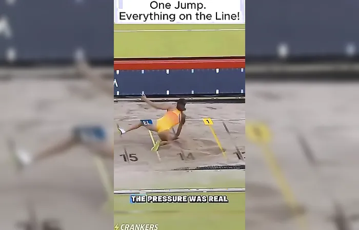 Triple jump while looking this good should not be allowed