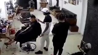 Assassinated in a barber shop