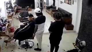 Assassinated in a barber shop