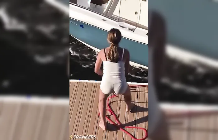 Almost sank the new boat on day one
