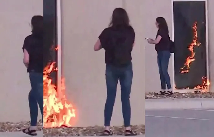 Woman lights warehouse on fire, thought it was bought by ICE - IT WAS NOT!!