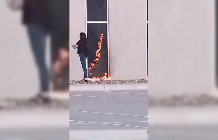 Woman lights warehouse on fire, thought it was bought by ICE - IT WAS NOT!!