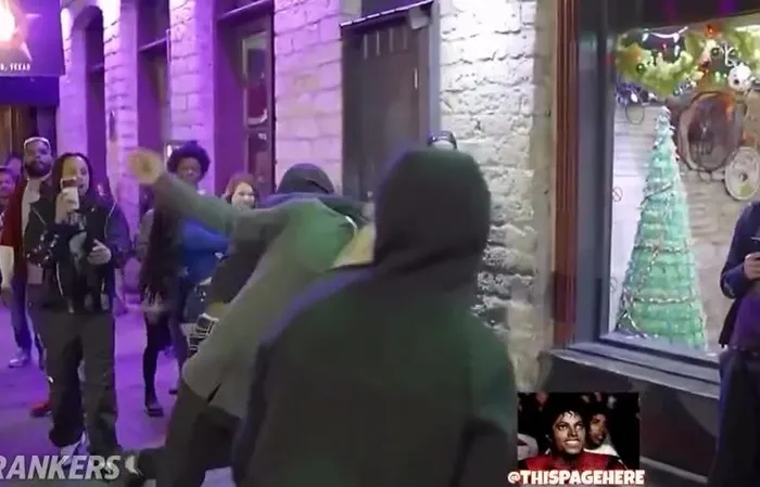 Man sucker punched by weakling loser outside night club
