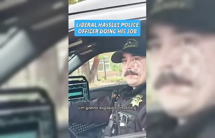 Woman gives officer a hard time, accomplishes absolutely nothing in the process
