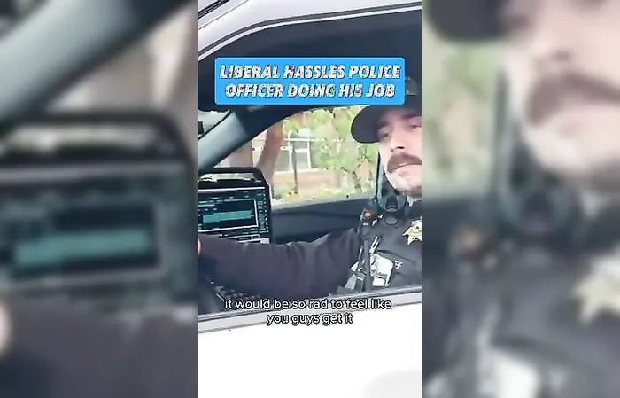 Woman gives officer a hard time, accomplishes absolutely nothing in the process