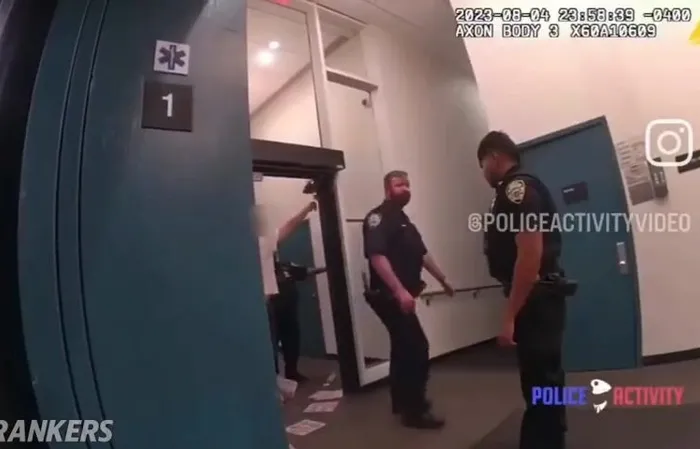 Cop almost got stabbed to death, but squad took out the suspect