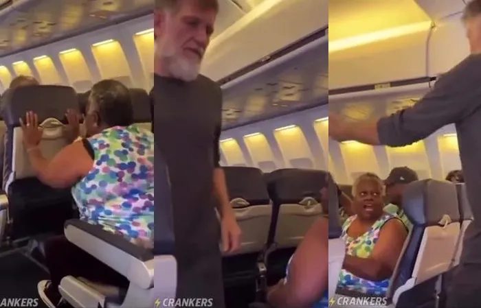 Overweight passenger starts a problem, then plays the victim card