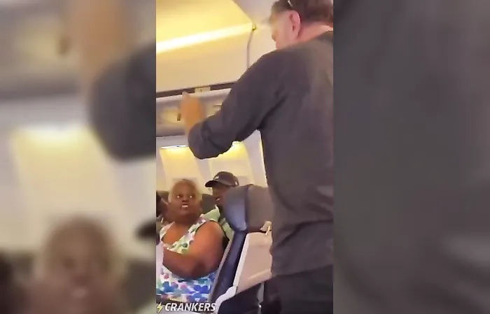 Overweight passenger starts a problem, then plays the victim card