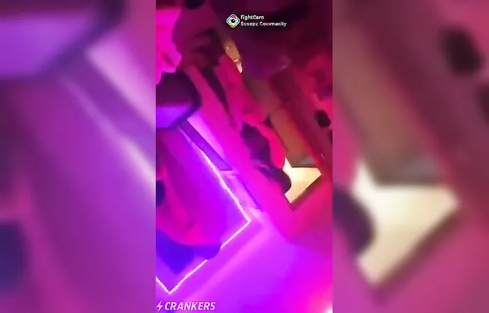 Scumbag loser of the year beats up his own sister in front of his friends