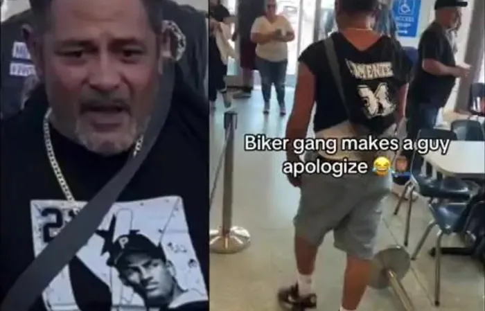 Biker gang dragged racist dude back to bar for saying N WORD with HARD R