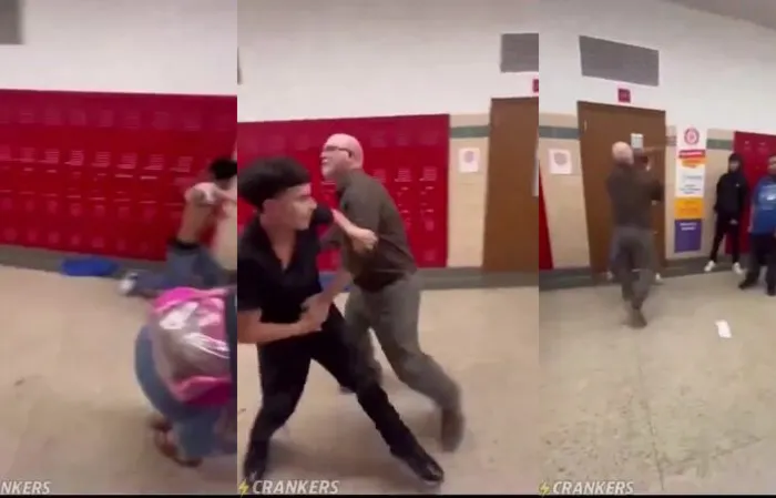 Teacher fights back after getting socked