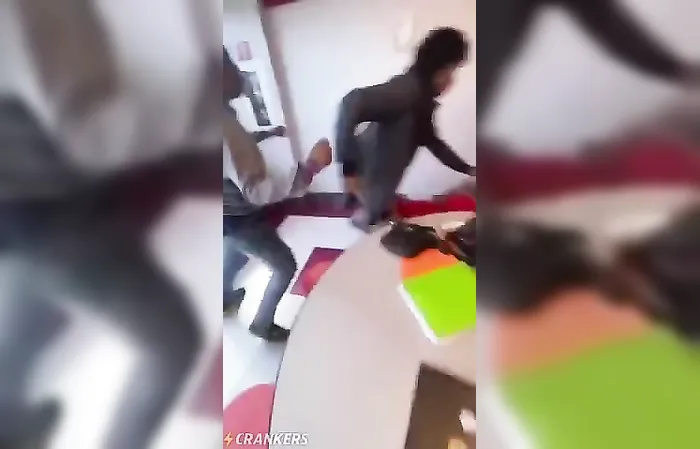 Watch the guy in red pants