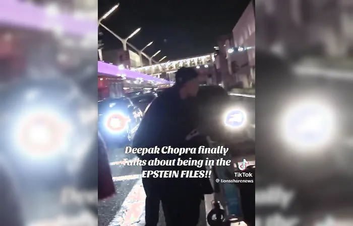 Deepak Chopra confronted in public over the FILES