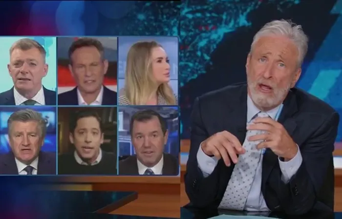 Jon Stewart mocks TPUSA for 'safe space' halftime show