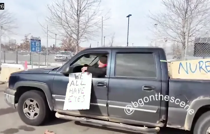 Protesters attack their own, after someone called his truck into the ICE Activity Hotline