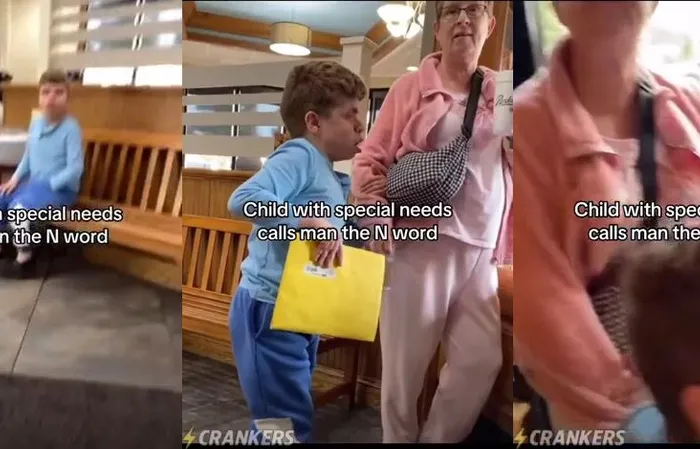 Child with special needs calls man the N-word