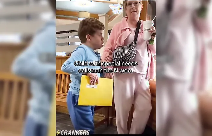 Child with special needs calls man the N-word