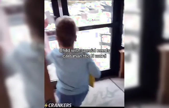 Child with special needs calls man the N-word