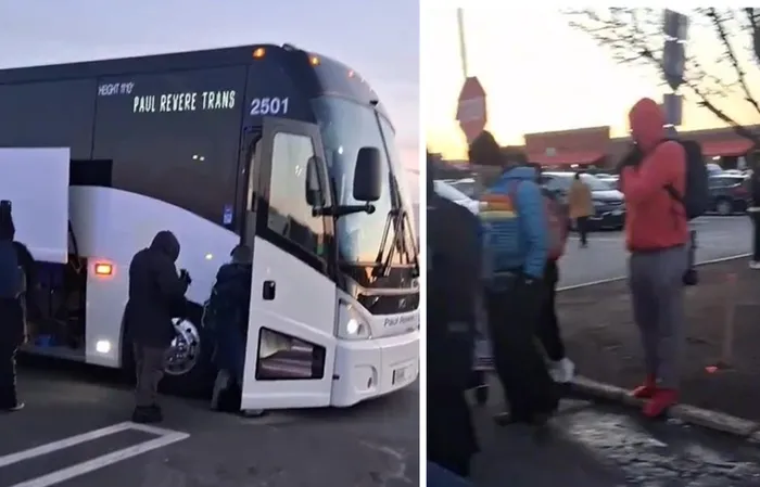 Not a rocket scientist, but I don't think an organic protest would have a tour bus