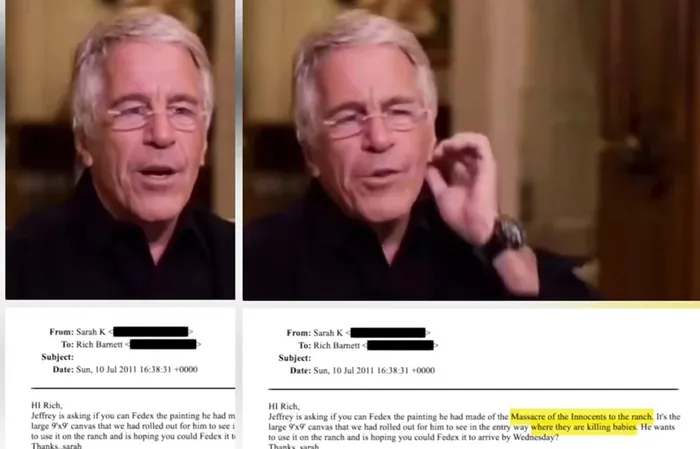 New file dump reveals Epstein's request for art "where they are killing babies"