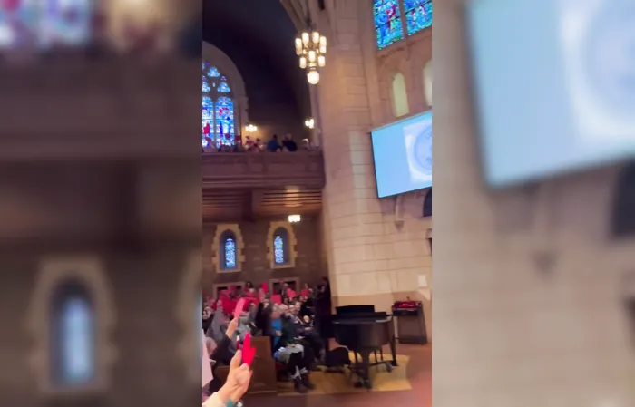 White Liberal Chicks Insurrect A Church, Start Singing About ICE