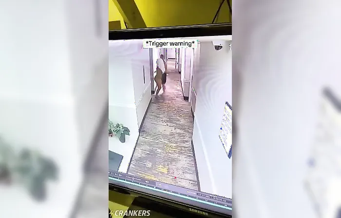 CREEP tries kidnapping woman in hotel hallway