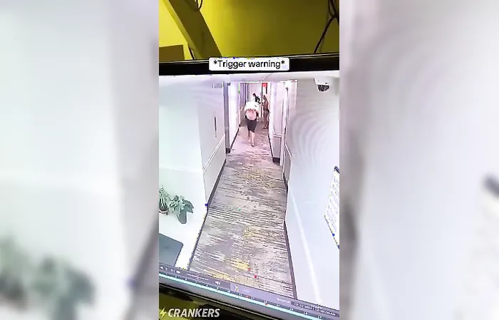 CREEP tries kidnapping woman in hotel hallway