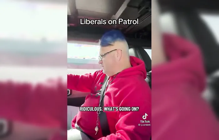Dude TROLLS the anti-ICE protesters