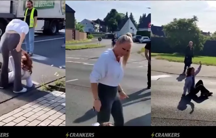 How to remove a protester who's blocking the road