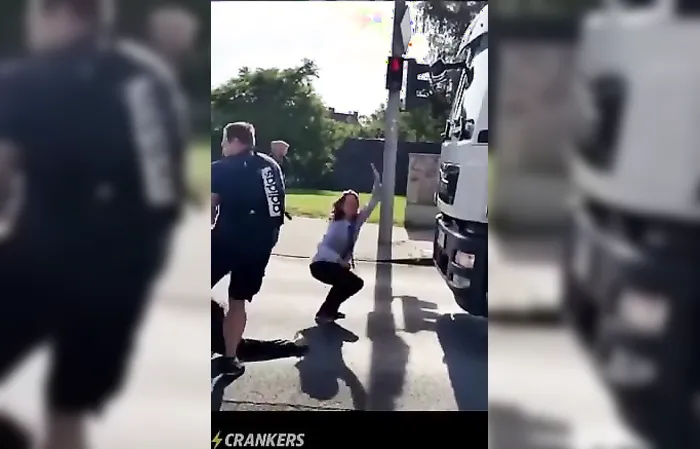 How to remove a protester who's blocking the road