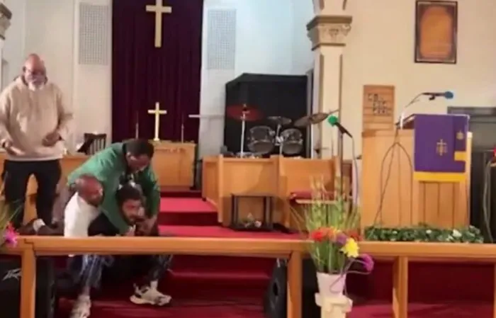 Guy tried to SHOOT THE PASTOR, then gun jams!