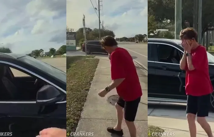 She went after him, now she's crying