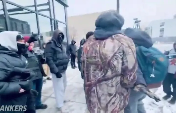 Protesters accidentally KNOCKED OUT one of their own